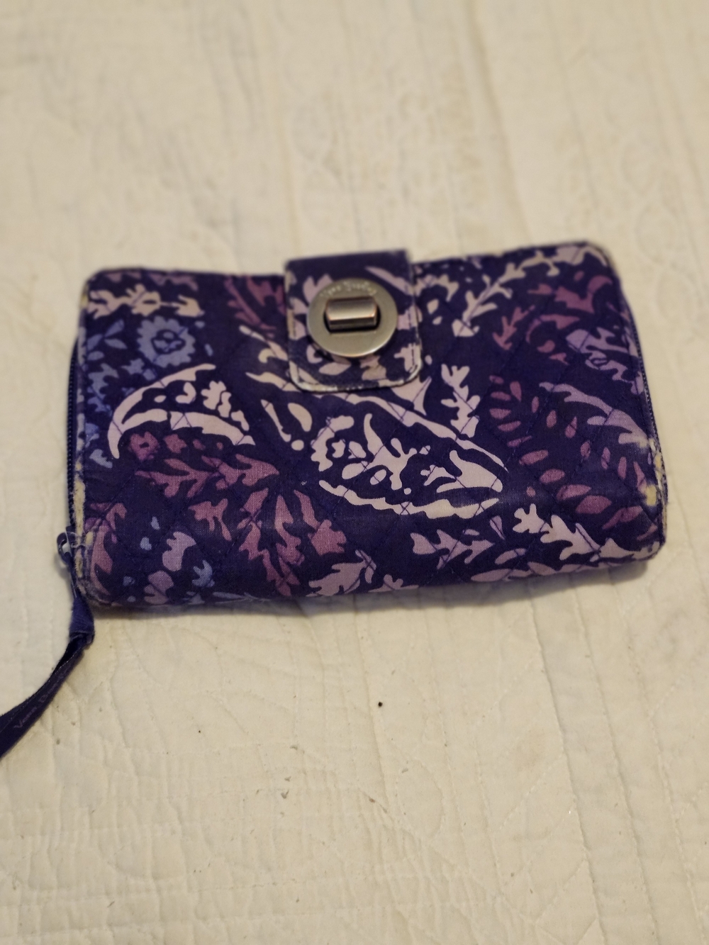 Vera Bradley Purple Floral Quilted Wallet